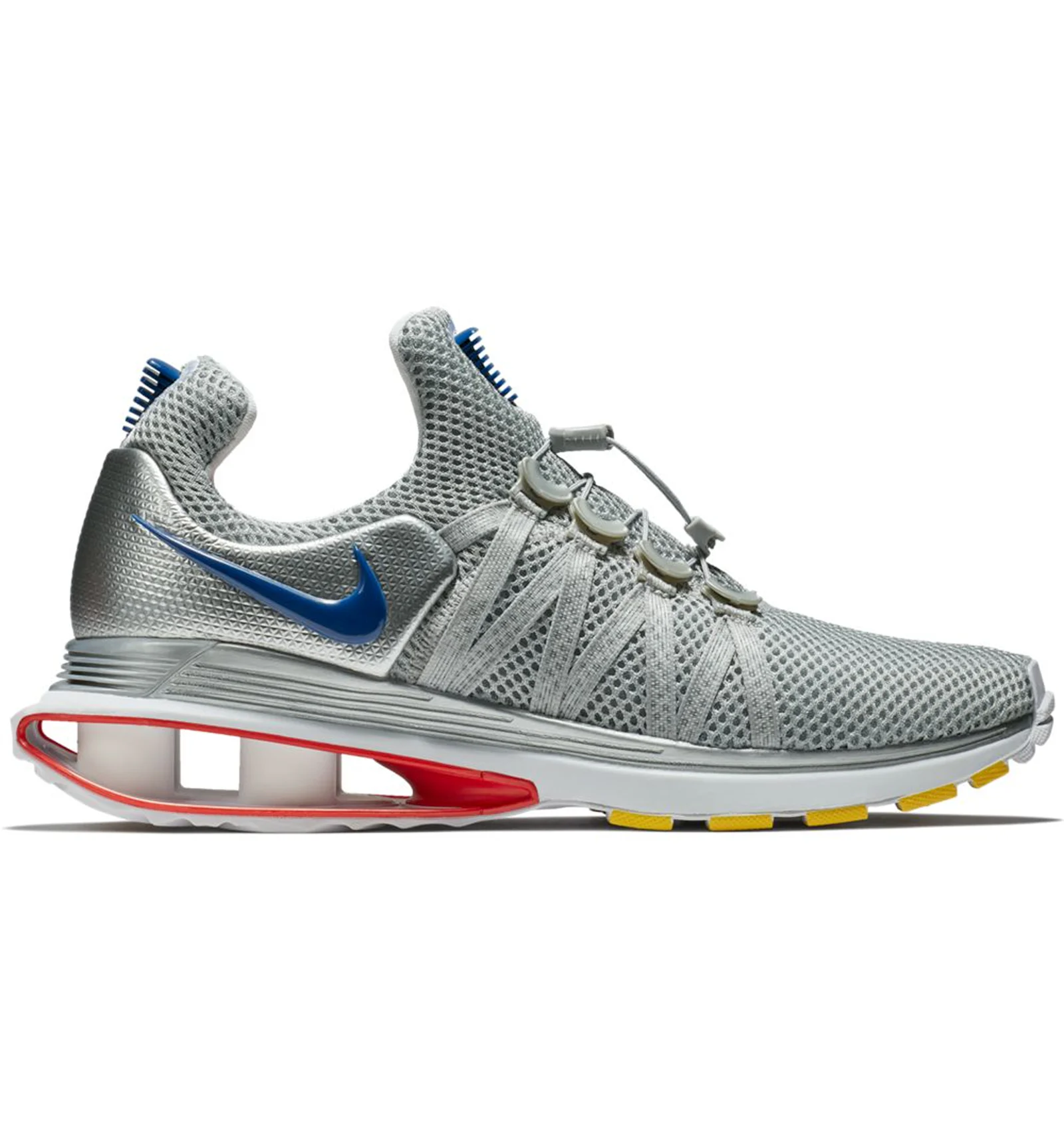 Nike Shox Gravity Metallic Silver Siren Red Gym Blue Men s