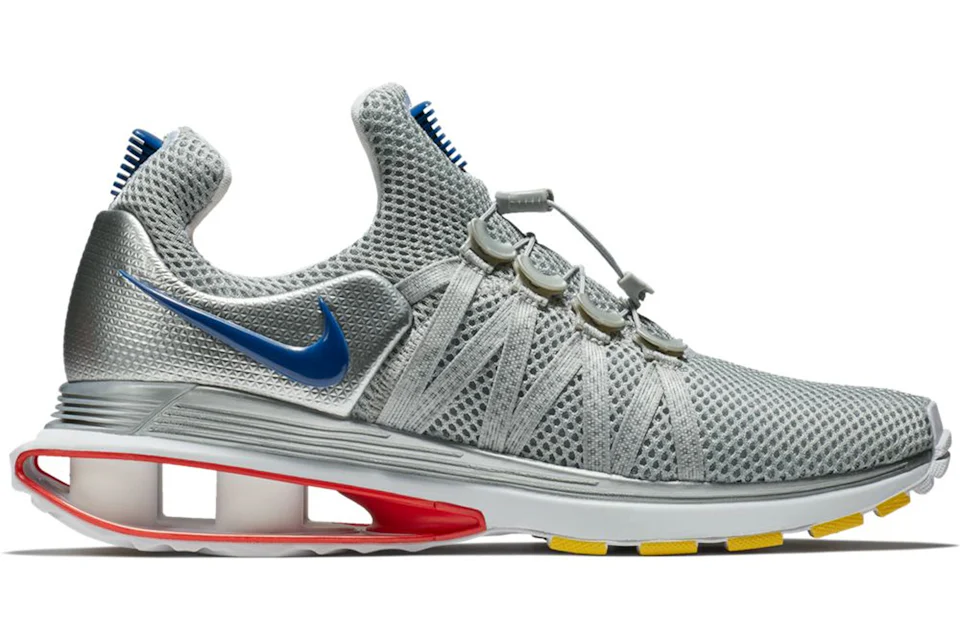 Red white and hot sale blue nike shox