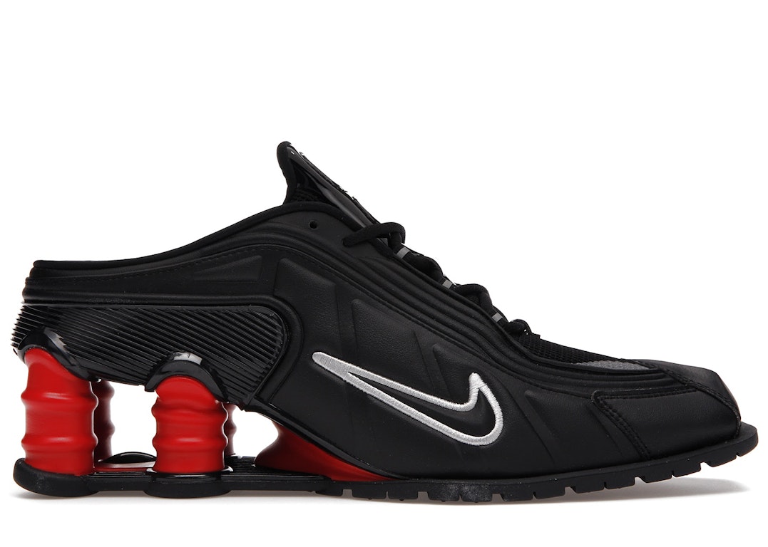 Pre-owned Nike Shox Mr4 Mule Martine Rose Black In Black/metallic Silver-comet Red