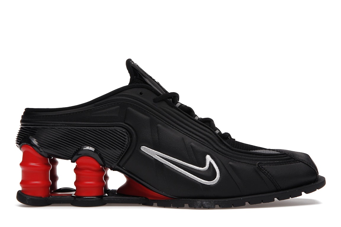 Pre-owned Nike Shox Mr4 Mule Martine Rose Black In Black/metallic Silver-comet Red
