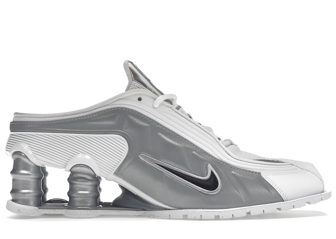 Pre-owned Nike Shox Mr4 Mule Martine Rose Metallic Silver In Metallic Silver/metallic Silver-white