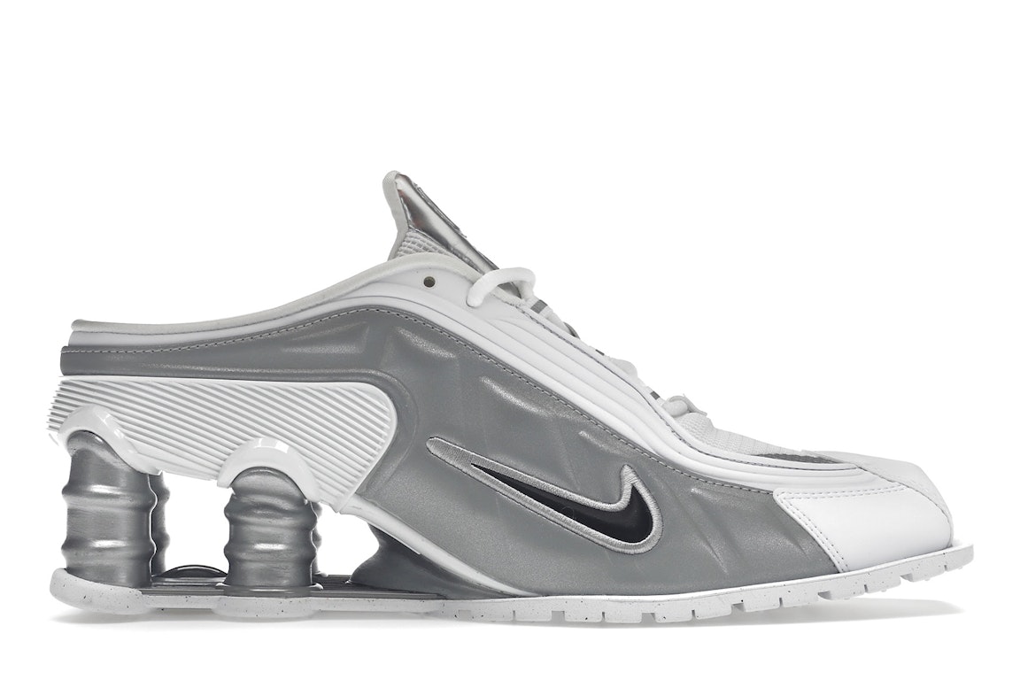 Pre-owned Nike Shox Mr4 Mule Martine Rose Metallic Silver In Metallic Silver/metallic Silver-white