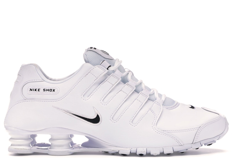 nike shox nz black and white