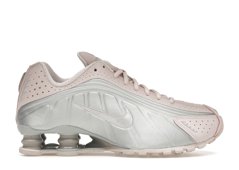 Pre-owned Nike Shox R4 (women's) Sneakers In Barely Rose/metallic Platinum