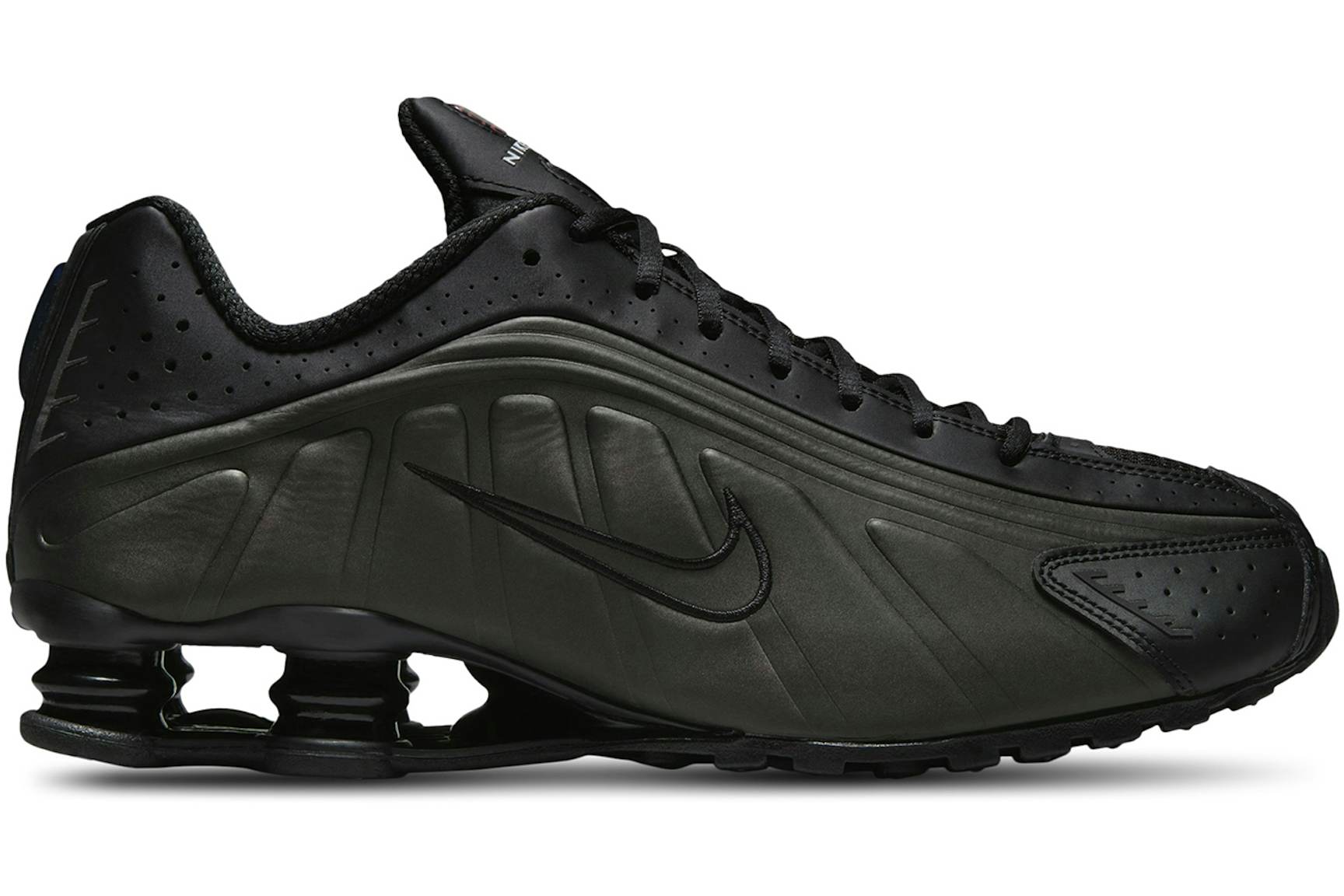 Nike Shox R4 Negro Carmesà Brillante Hombre - HQ1988-001 - MX