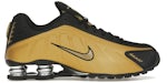 Nike Shox R4 Nero Metallic Oro (donna)