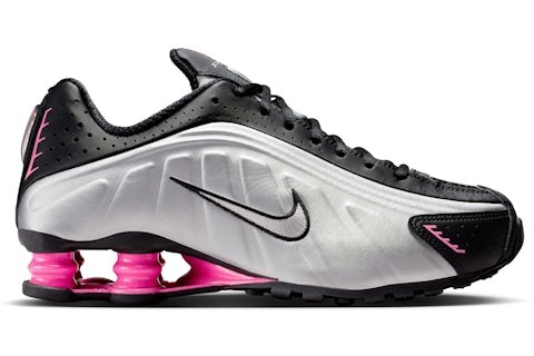Nike Shox R4 Black Metallic Silver Pinksicle (Women's) AR3565