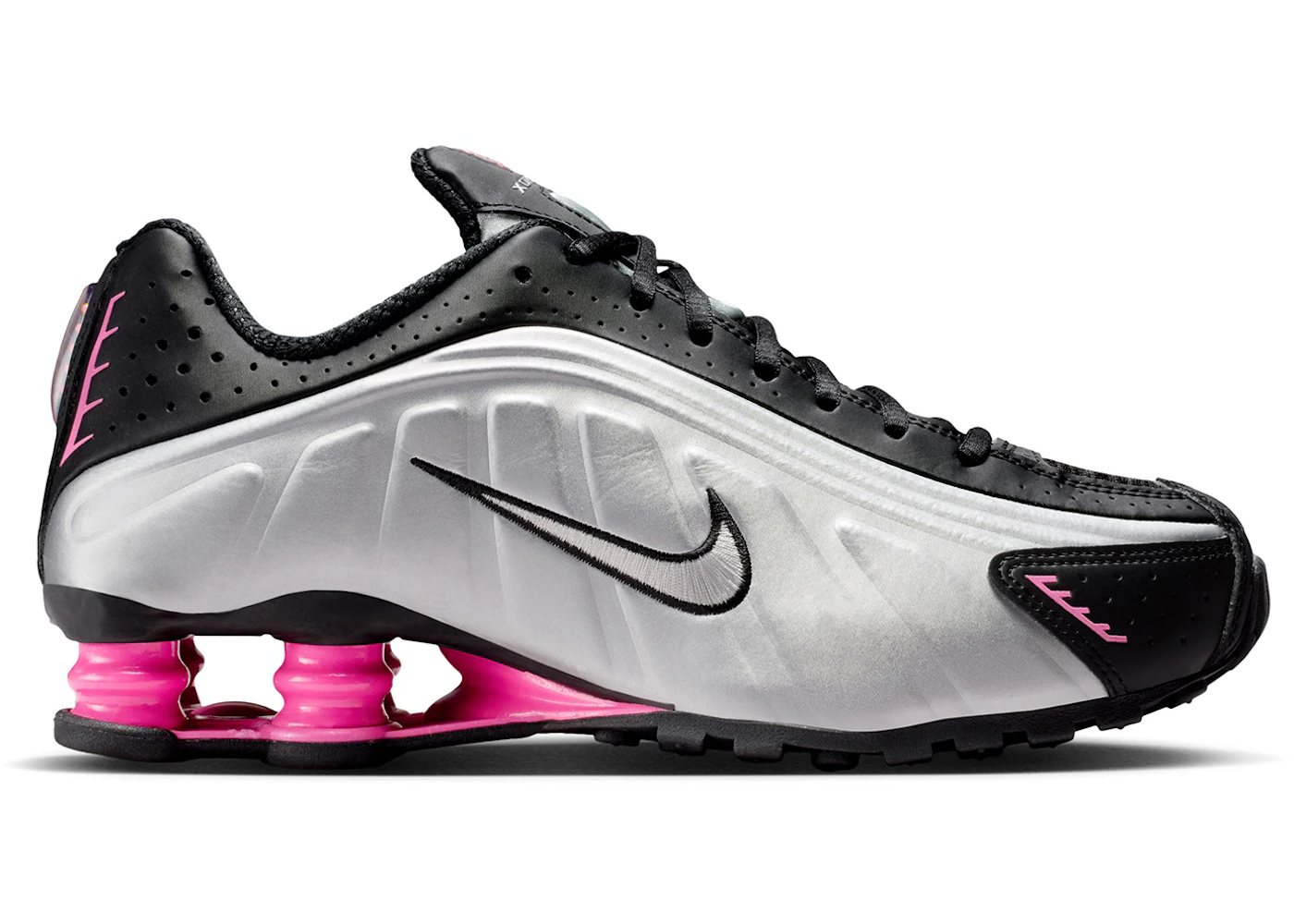 Nike Shox R4 Black Metallic Silver Pinksicle (Women's) AR3565
