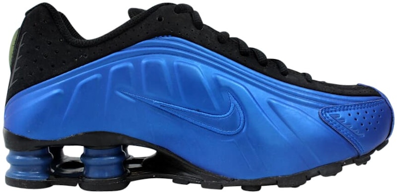 nike shox r4 black and blue