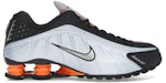 Nike Shox R4 Blu Tint Total Arancione Nero Metallic Argento (donna)