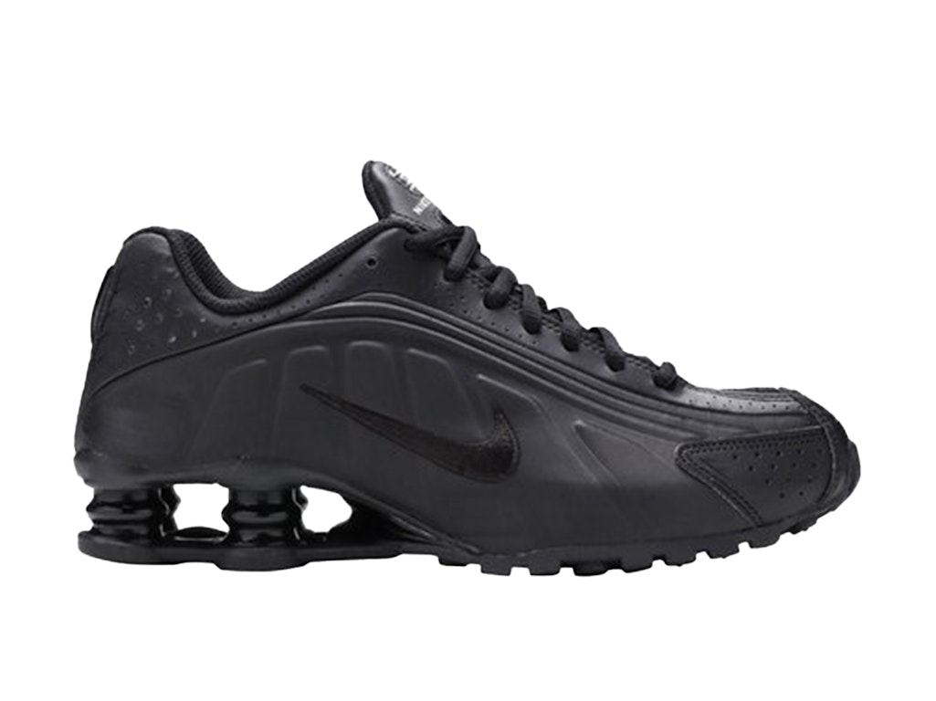 Pre-owned Nike Shox R4 Black (gs) In Black/black/black
