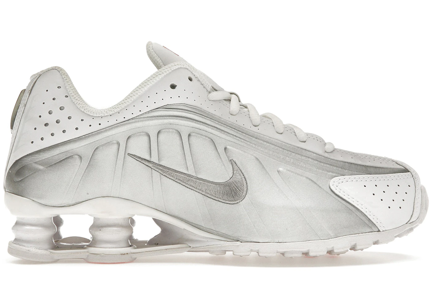 Nike Shox R4 White Metallic Silver (GS) - BQ4000-100 - US