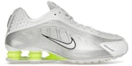 Nike Shox R4 Bianco Metallic Argento Volt (donna)