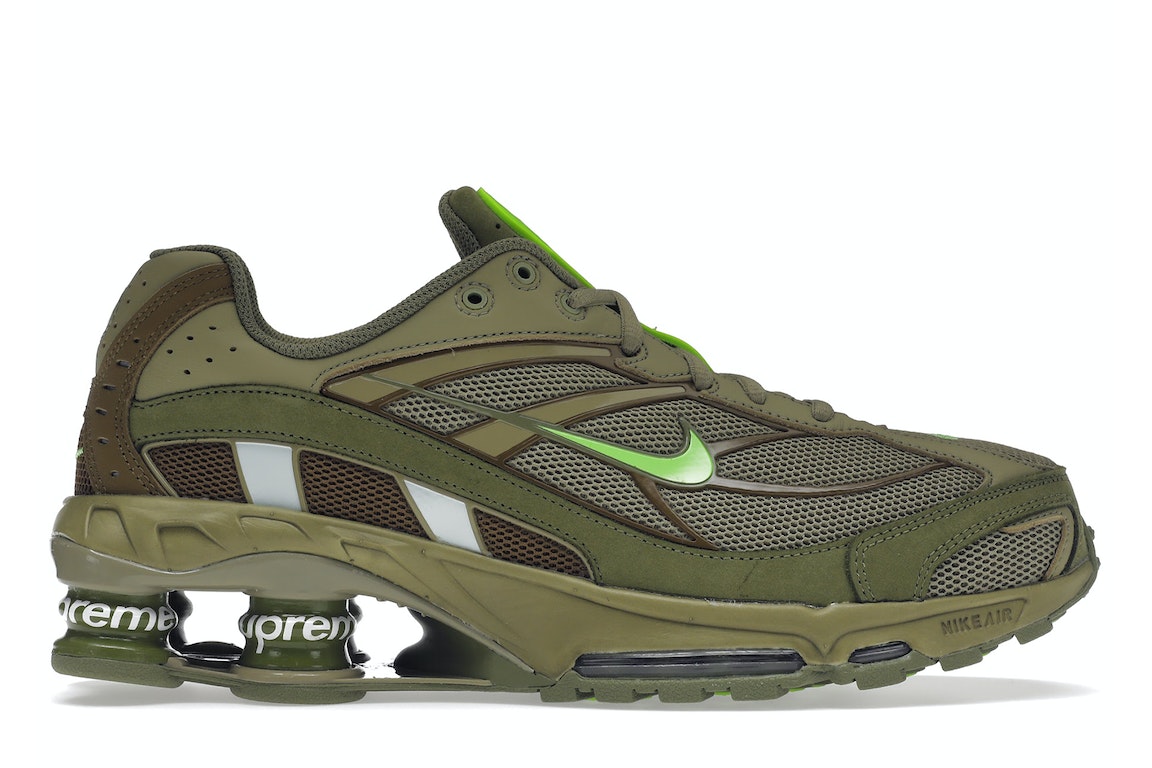 Pre-owned Nike Shox Ride 2 Sp Supreme Olive In Neutral Olive/electric Green-pilgrim