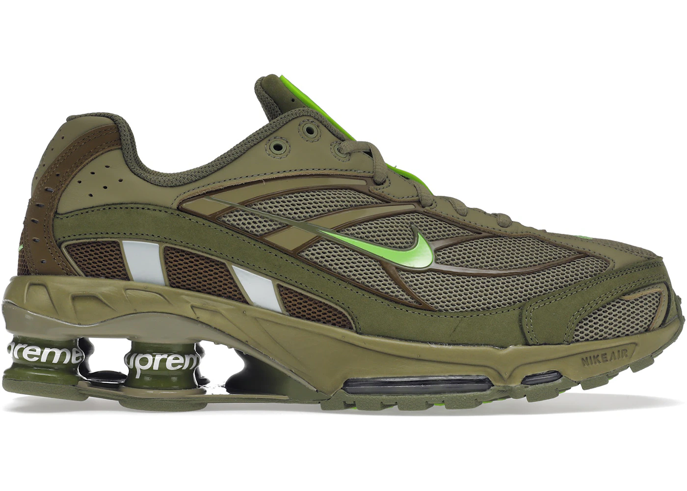 Nike Shox Ride SP Supreme en verde oliva Hombre DN1615-200 ES