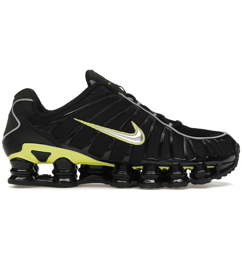Nike Shox TL Black Dynamic Yellow Metallic Silver Men's CN0151