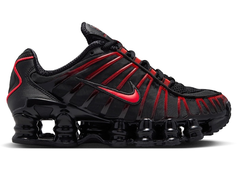 Nike Shox TL Sneakers in Black/Light Crimson