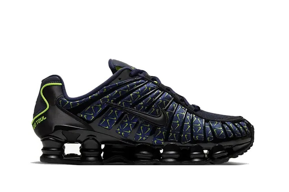 Pre-owned Nike Shox Tl Mini Swoosh Obsidian Black Volt In Obsidian