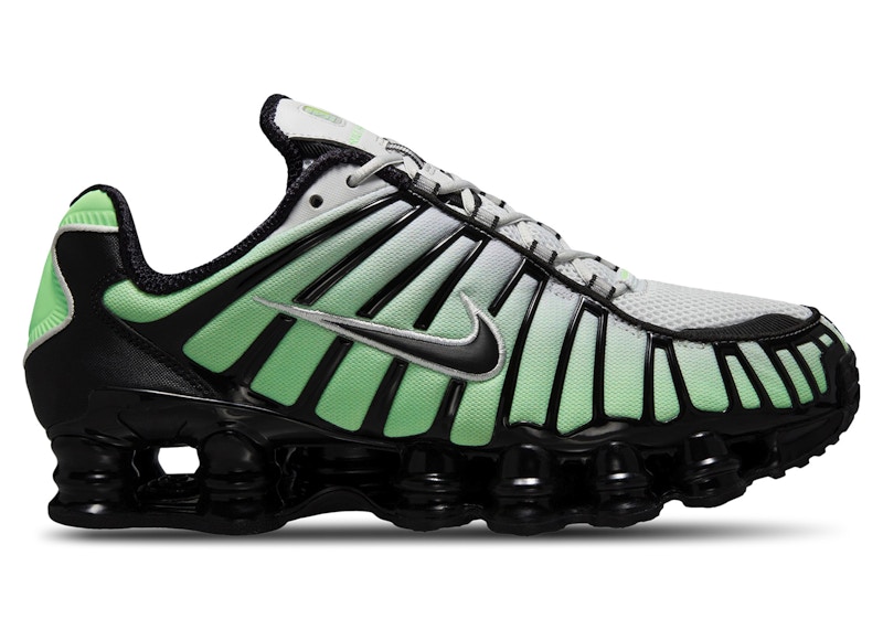 スニーカー NIKE Men Sneakers Green AV3595 300 Nike Shox TL Vapor Green Black Men's - AV3595-300 - US