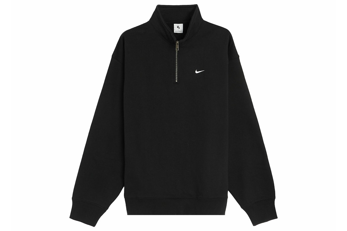 Pre-owned Nike Solo Half Zip Fleece Black