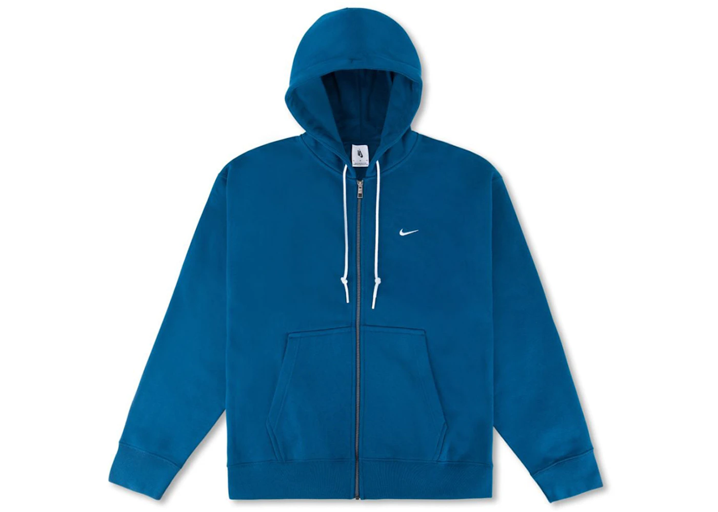Sweat à capuche zippé Nike Solo Swoosh Valériane Bleu/Blanc Homme