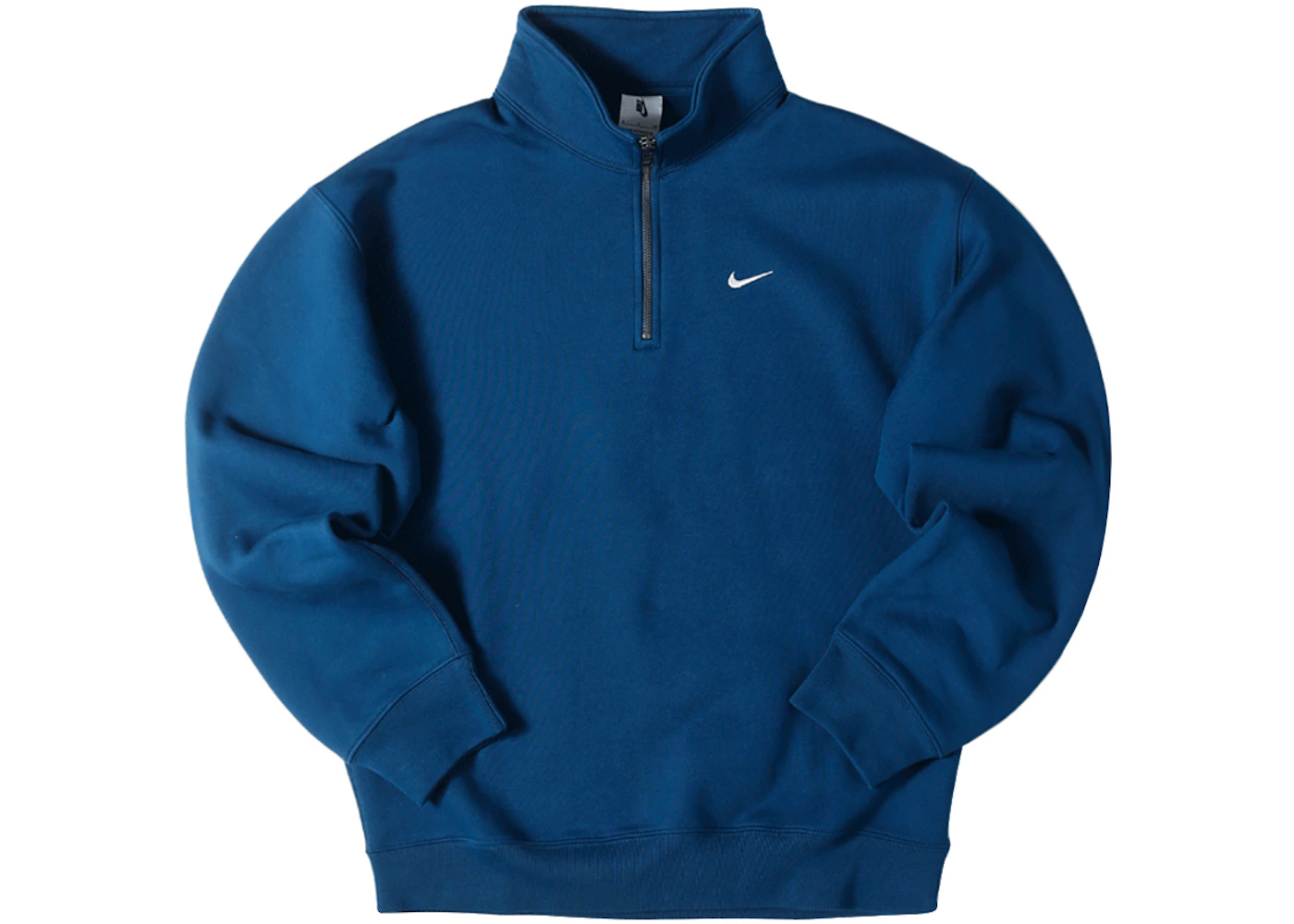 Nike Solo Swoosh Quarter Zip Top Navy Men's - US