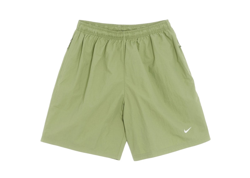 Green and white store nike shorts