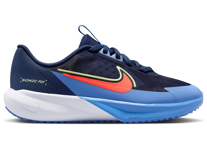 Nike Sonic Fly Hot Lava Sneakers in Midnight Navy/Blue Crystal/Blue Tint