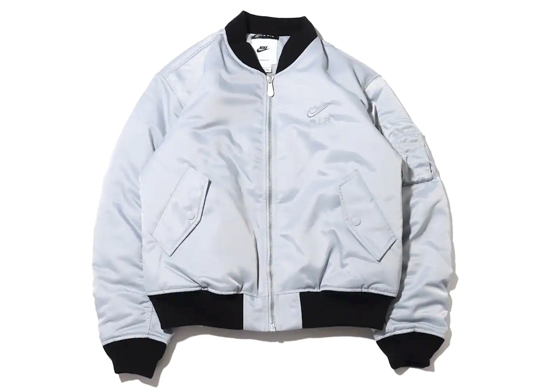 Pre-owned Nike Sportswear Air Bomber Jacket (asia Sizing) Wolf Grey