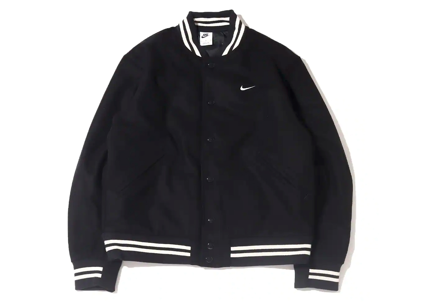Nike Sportswear Authentics Varsity Jacket (Asia Sizing) Black/White