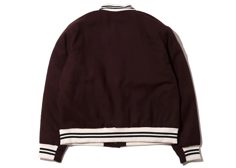 Nike Sportswear Authentics Varsity Jacket Asia Sizing Brown