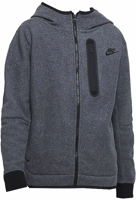 Nike Sportswear Kids' Tech Fleece Winterized Full-Zip Hoodie Black ...