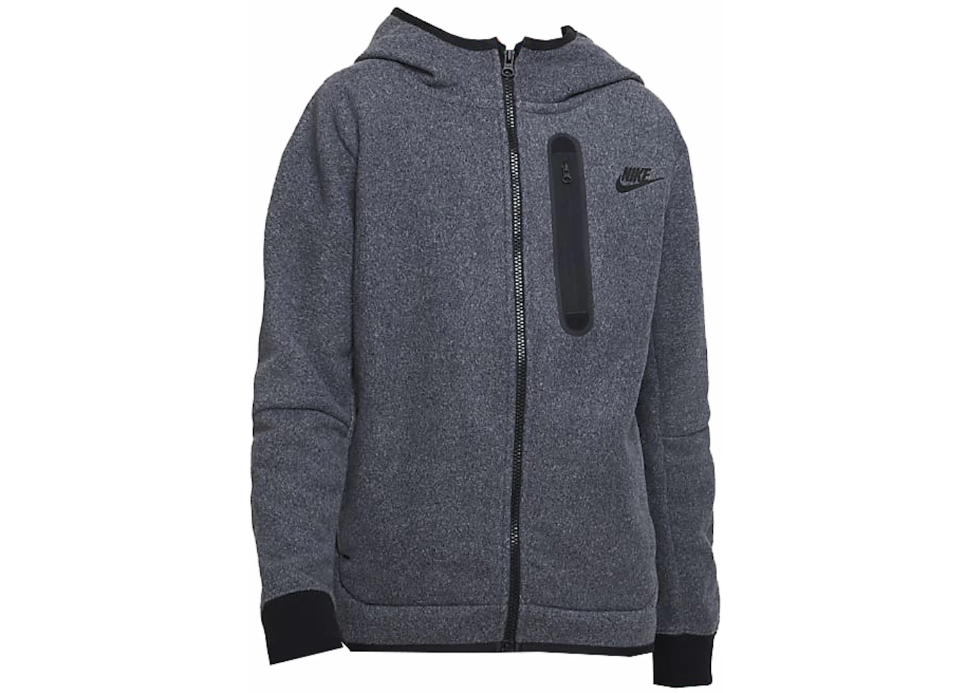 Nike Sportswear Kids' Tech Fleece Winterized Full-Zip Hoodie Black ...