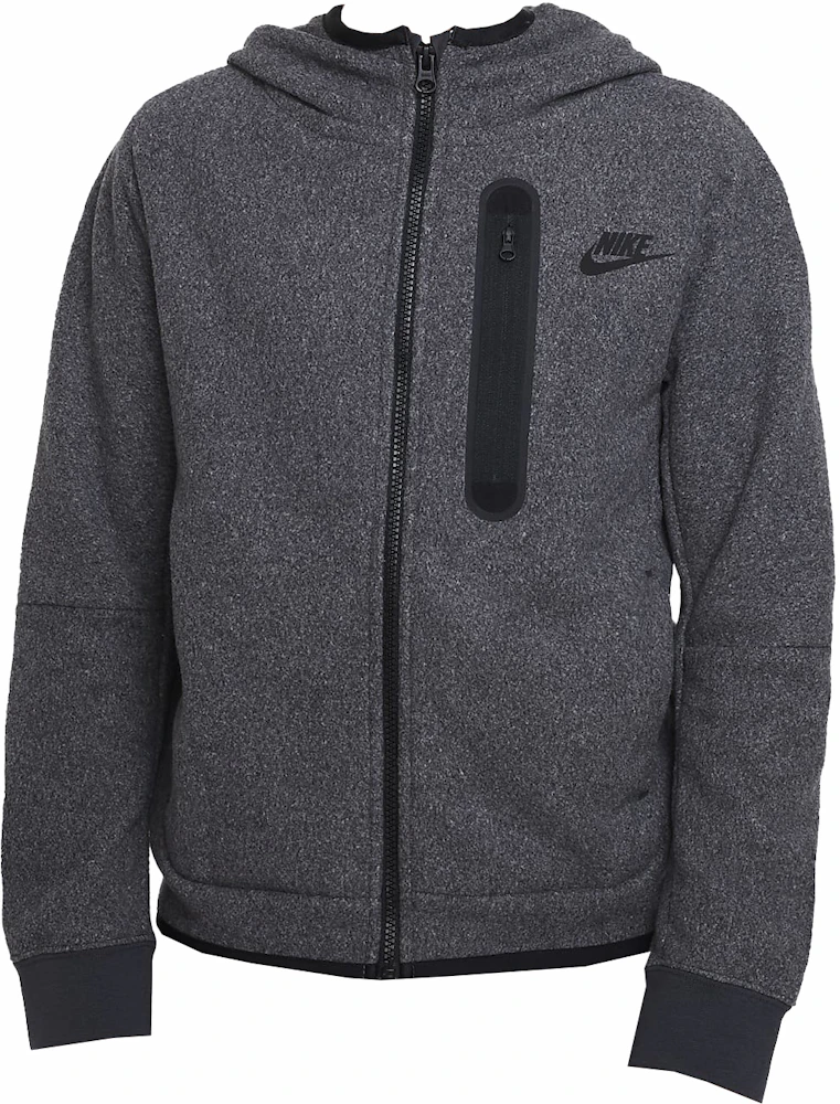 Nike Sportswear Kids' Tech Fleece Winterized Full-Zip Hoodie Dark Smoke ...
