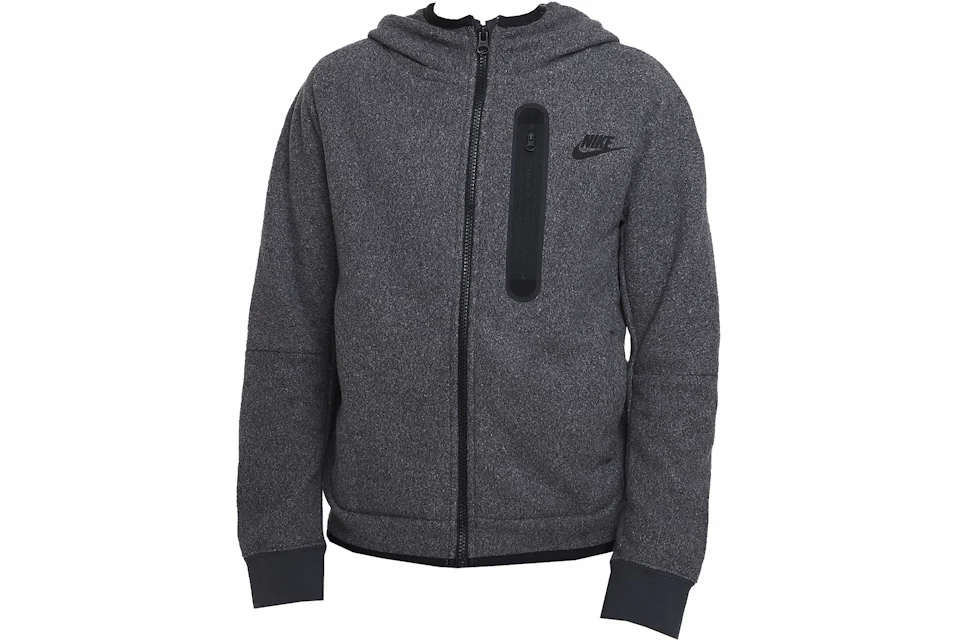 Nike Sportswear Kids' Tech Fleece Winterized Full-Zip Hoodie Dark Smoke ...