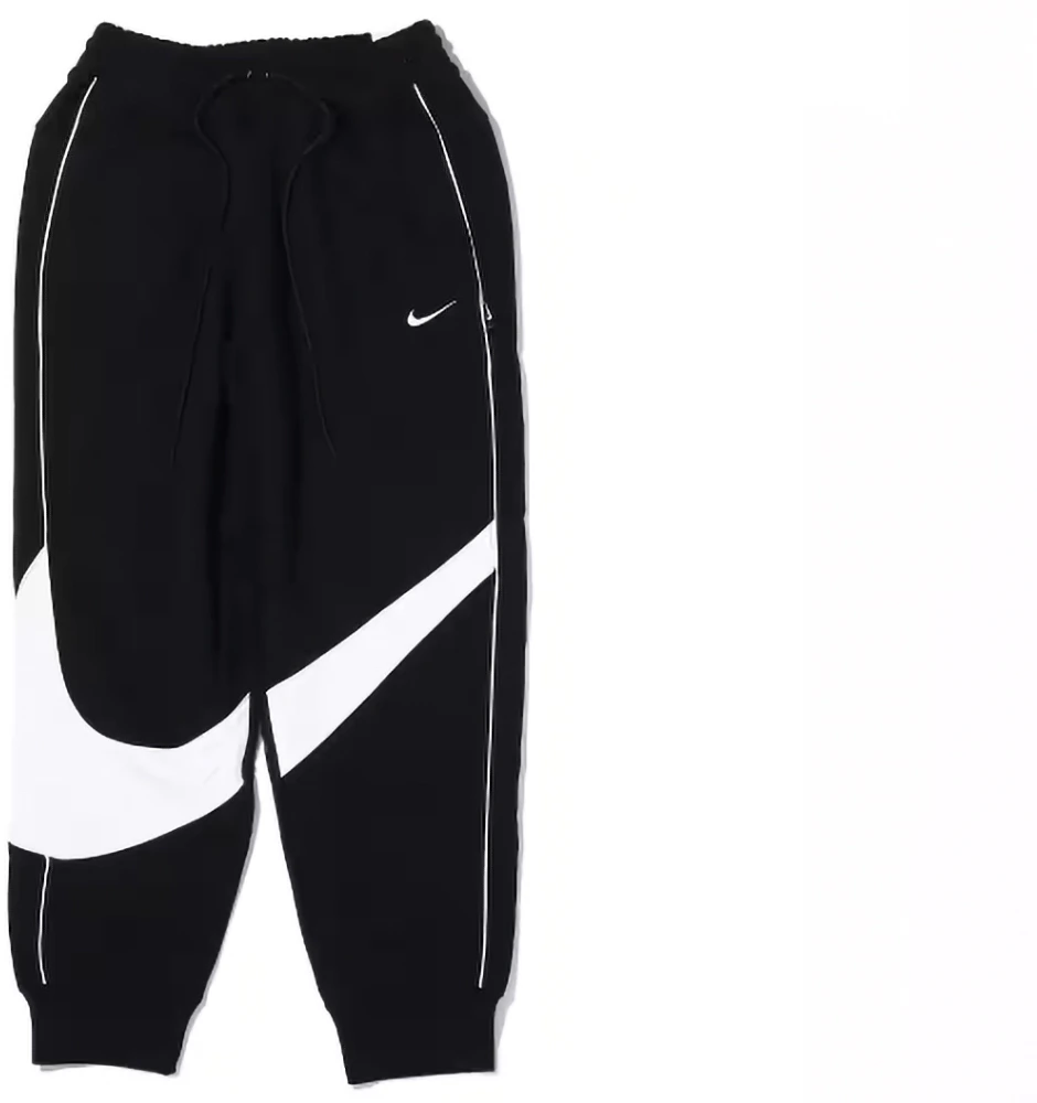 Nike Sportswear Big Swoosh Fleece Pants (Asia Sizing) Black/White Men's -  SS23 - US