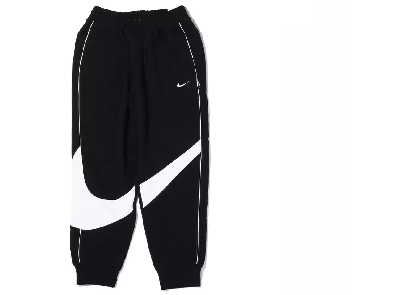 Nike Sportswear Big Swoosh Fleece Pants (Asia Sizing) Black/White