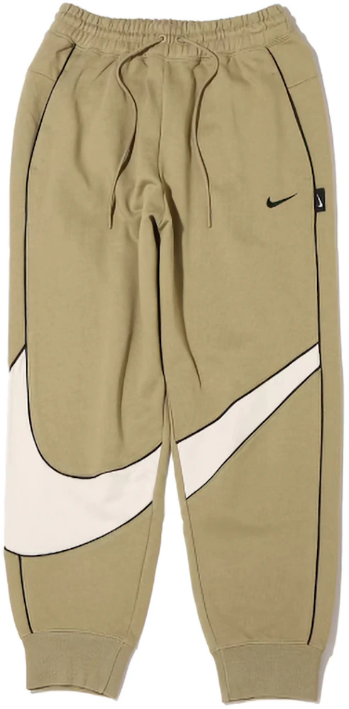 Nike Sportswear Big Swoosh Fleece Pants (Asia Sizing) Nautral Olive ...