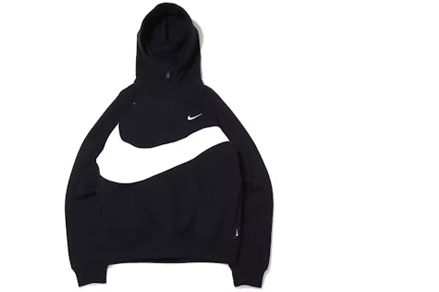 Nike Sportswear Big Swoosh Half Zip Hoodie (Asia Sizing) Black
