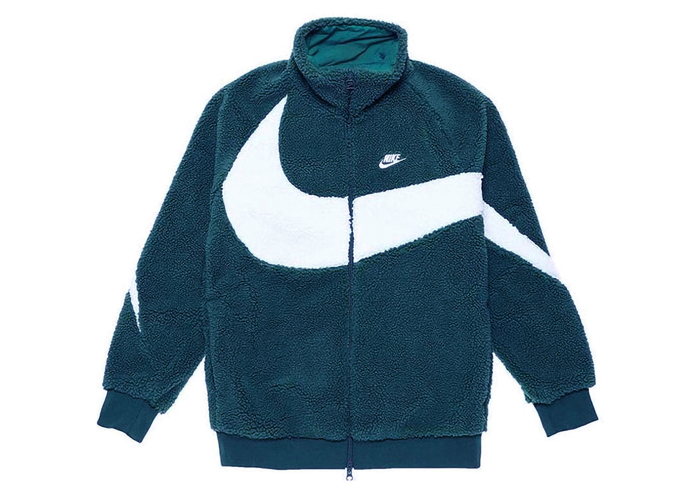 Nike Sportswear Big Swoosh Reversible Boa Jacket (Asia Sizing) Deep  Jungle/Sail - SS23 - US