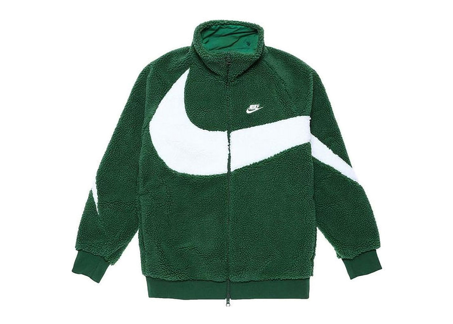 Nike Big Swoosh Reversible Boa Jacket (Asia Sizing) Gorge Green 