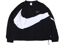 Nike Women'S Big Swoosh Reversible Boa Jacket (Asia Sizing) White Black