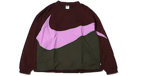 Nike Sportswear Big Swoosh Woven Jacket (Asia Sizing) Earth/Rush Fuchsia/Cargo Khak