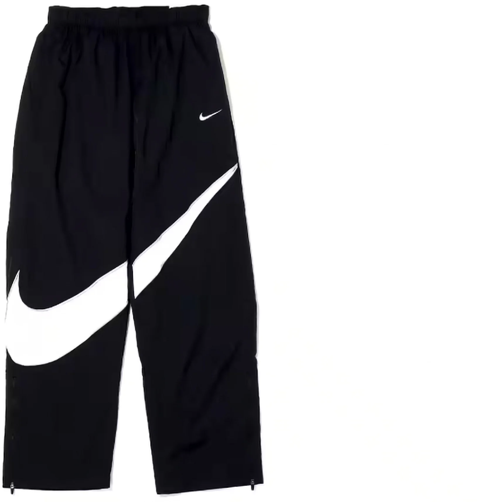 Nike Sportswear Big Swoosh Woven Pants (Asia Sizing) Black/White Men's -  SS23 - US