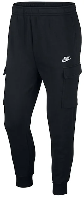 Nike Sportswear Club Fleece Cargo Pants Black/Black/White Men's - US
