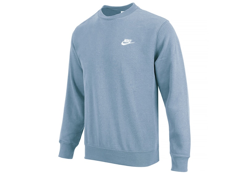 Nike Sportswear Club Fleece Crewneck Ashen Slate/White Men's