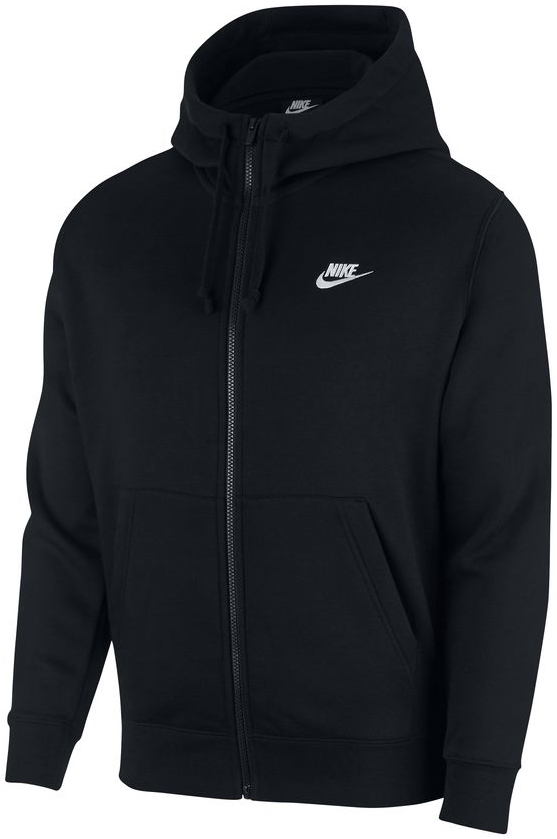 Nike men's swoosh club sweatshirts hoodie zip up hooded top sports jacket  611456