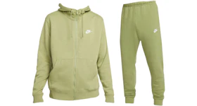 Nike Sportswear Club Fleece Full-Zip Hoodie & Joggers Set Alligator/Alligator/White
