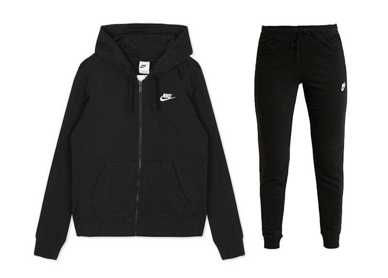 Nike long zip joggers online