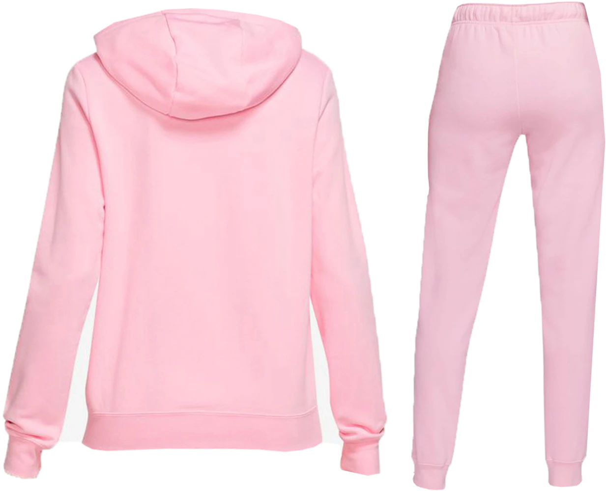 Club Hoodie Set Men\'s Joggers Pink/White Full-Zip Nike SS23 - & US Med - Sportswear Soft Fleece